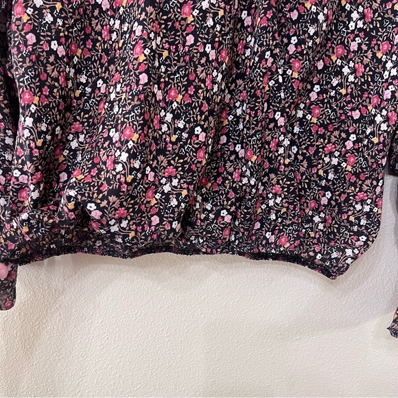 NWT Max Studio Floral Long Sleeve Blouse - Picture 4 of 6
